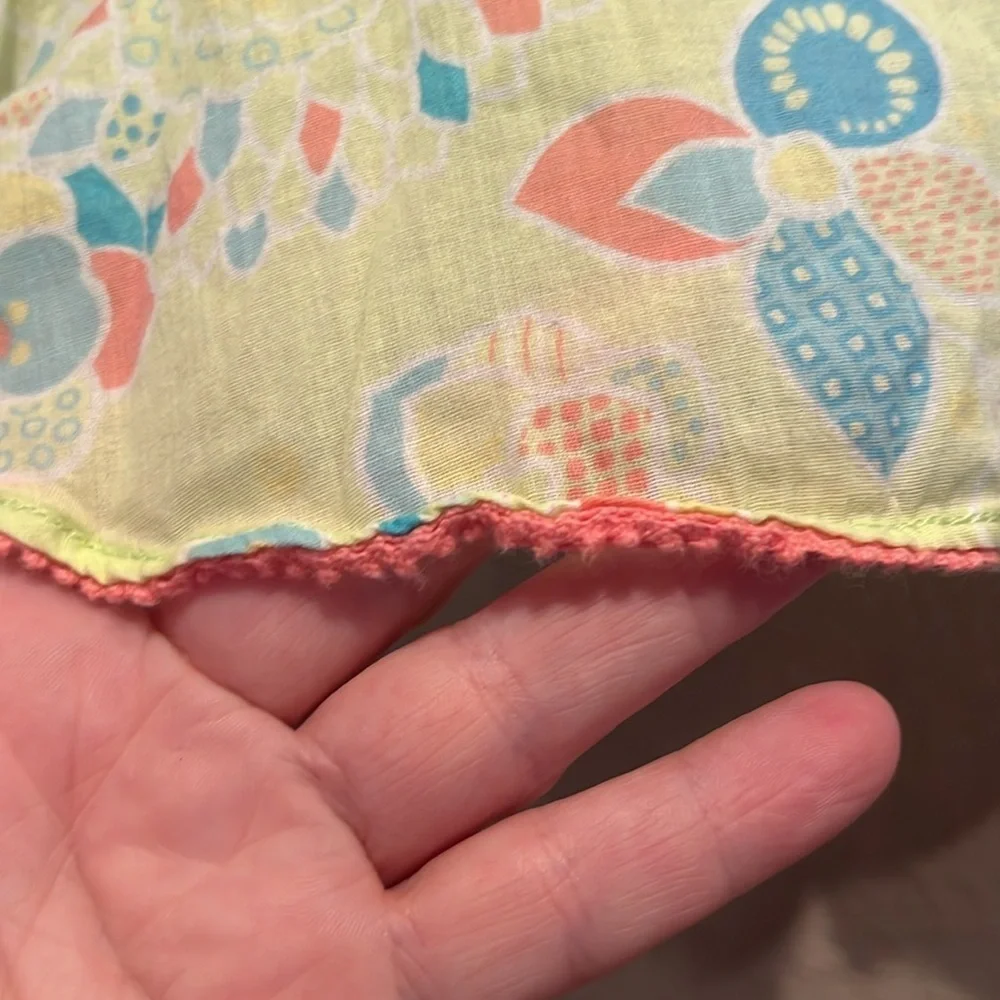 JANIE & JACK Girl’s Cabana Paradise Green Floral Swimsuit Coverup 12-18 Months